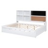 Whisen Daybed with Storage Shelves, Blackboard, Cork board, USB Ports and Twin Size Trundle - 4 of 4