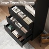 Garvee 71"H Bookcase with 3 Storage Drawers,Tall Bookshelf w/ 3-Tier Open Shelf, Morden Bookcase Storage Cabinet Organizer for Office Living Room - 4 of 4