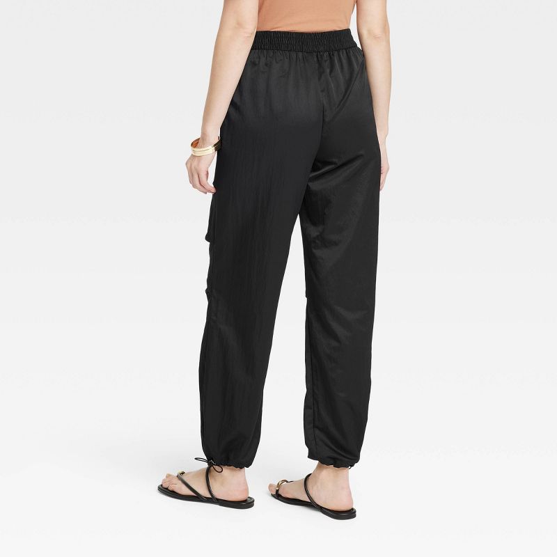  Women's High-Rise Parachute Pants - A New Day™, 3 of 9
