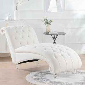 LOVMOR Tufted Armless Chaise Lounge - 1 of 4