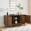 Modern TV Stand with Metal Accents, 3 Cabinets & Cable Management, Fits TVs up to 70 in., 63 in. Wide - 3 of 4