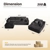 XIZZI Modular Sectional Sofa Couch, L/U-Shape Upholstered Couch, Modern Minimalist Couches for Living Room, Free Combination Deep Seat Corner Couch - 3 of 4