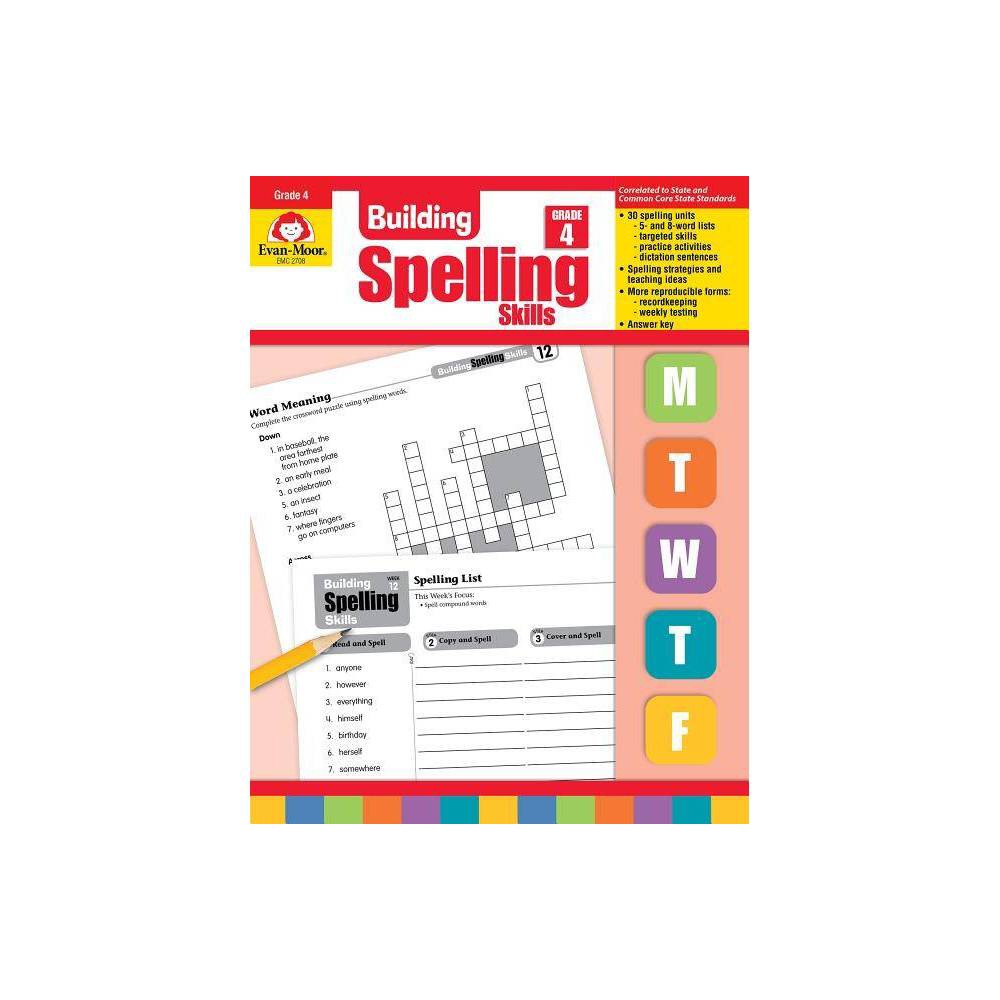 Building Spelling Skills Grade 4 - by Evan-Moor Educational Publishers (Paperback)