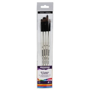 Daler-Rowney Graduate All Purpose Brush Set, Synthetic, 4 Pieces - 1 of 1