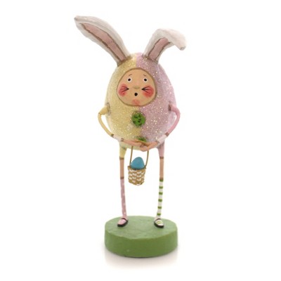 Lori Mitchell 5.25" Eggbert Hopperton Easter Basket Bunny Ears  -  Decorative Figurines