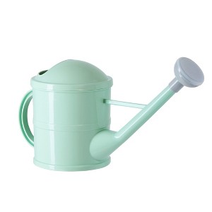 Farmlyn Creek Small Mint Green Plastic Watering Can with Long Spout Sprinkler Head for Garden, Indoor and Outdoor Plants, Flowers, 0.4 Gallon - 1 of 4