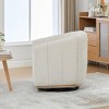 Swivel Barrel Accent Chair with Tufted Back and Chenille Upholstery, Modern Club Armchair for Living Room, Bedroom or Office-Tanpinhause - 4 of 4