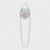 Willow & Ruby Girls Mini Round Tweed Purse with Flower & Pearl Detailing - Stylish Crossbody Handbag for Kids - 4 of 4