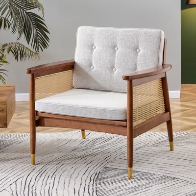 Hard Wood Modern Sofa with Minimalist High Rebound Sponge Decoration Sofa Cushion for Living Room Bedroom