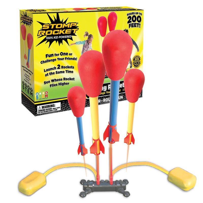 Stomp Rocket Dueling High-Flying Toy Rocket Double Launch Set, 1 of 9
