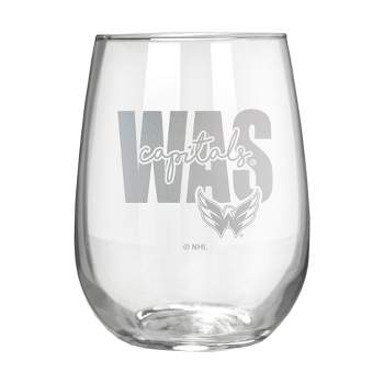NHL Washington Capitals The Vino Stemless 17oz Wine Glass - Clear