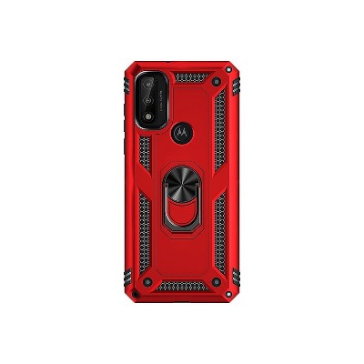 SaharaCase Military Kickstand Series Case for Motorola Moto G Pure and G Power 2022 Red (CP00191)