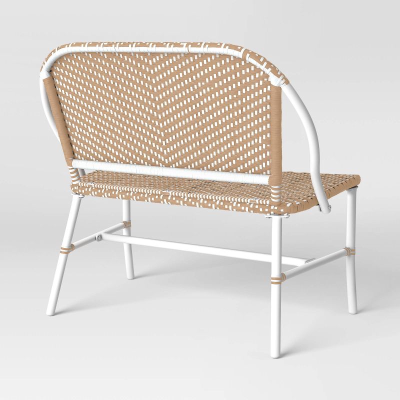 Suffield Wicker Patio Bench with Back - Threshold&#8482;, 5 of 9