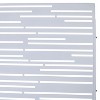 CAVINAS Patio Privacy Screen Freestanding Decorative Metal Fence Panels with Line Pattern for Garden Decor, 76" H×48" W - 3 of 4