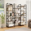 Tangkula 5-tier Industrial Bookshelf Heavy-duty Metal Frame Bookcases w/ 14 Open Shelves - 4 of 4