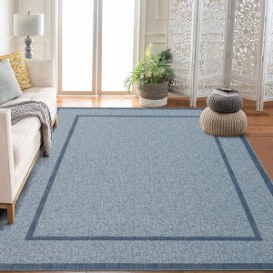 Rugs Indoor Area Rug Weather Resistant Easy to Clean Stain Resistant Floor Mat Stylish for Dining Room Living Room - 1 of 4