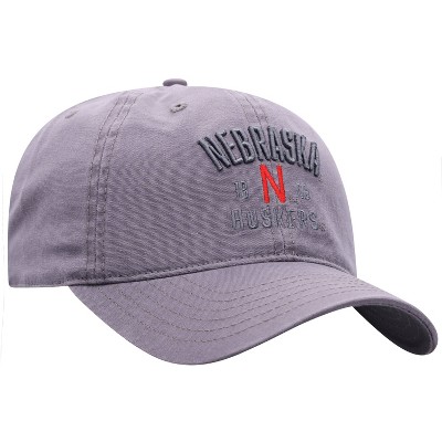 NCAA Nebraska Cornhuskers Men's Skill Gray Garment Washed Canvas Hat