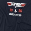 Women's Top Gun Fightertown 1986 Loose T-Shirt Navy - 2 of 4