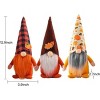 3 Pcs Fall Decoration Harvest Thanksgiving Decorations Gnomes Plush Elf Dwarf Doll Figurine with Pumpkin Autumn Maple Leaves - 2 of 4