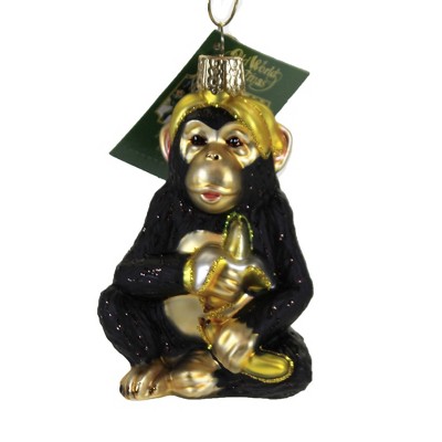 Old World Christmas 3.25 In Chimpanzee. Tree Ornament , Childlike Nature (1PC)