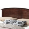 TiramisuBest Queen Bed (2 Boxes), Cappuccino, Particle Board, Farmhouse Design, Arch Top, Wood Veneers, Assembly Required - 3 of 4