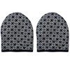 Home Mart Goods Black & White Heat Resistant Thick Soft Quilted Lining Kitchen Mini Oven Glove Mitts - 3 of 4