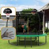 NAYSAYE Trampoline 10FT with Basketball Hoop and Enclosure Net for Outdoor Fun, Green, 120.00"*99.00"*100.00" - 4 of 4