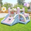 Infans Macron Pastel Bounce House w/ Slide Basketball Hoop Boxing 480W Blower Included - 3 of 4