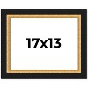 PosterPalooza | Embellished Brown Picture Frame - UV Acrylic, Backing Board, Hanging Hardware Included - 2 of 4