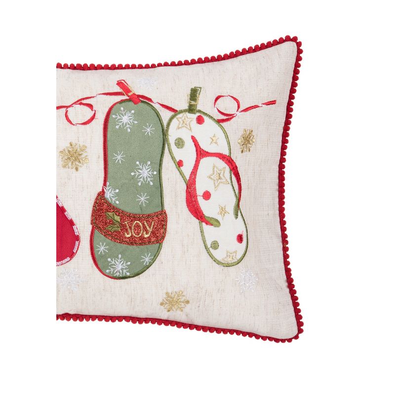 C&F Home Flip Flop Christmas Pillow, 3 of 5