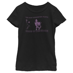 Girl's Wednesday The Most Interesting Plants Grow in the Shade Photo T-Shirt - 1 of 4