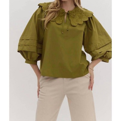 Women's Catarina Collared Blouse - entro