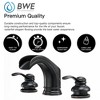 BWE 8 in. Waterfall Widespread 2-Handle Bathroom Faucet With Pop-up Drain Assembly in Spot Resist - 2 of 4