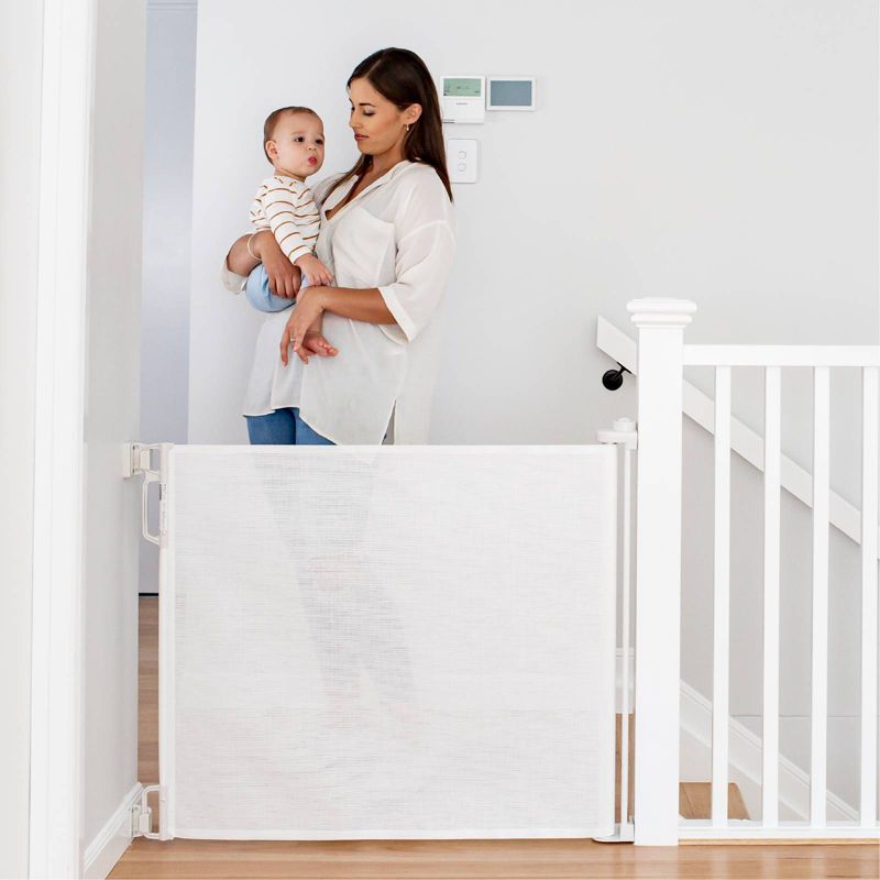 Perma Child Safety Wide Retractable Gate - White - 71&#34;, 2 of 6