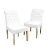 Set of 2 Badin KD Dining Chair Upholstered Tufted-Christopher Knight Home - 2 of 4