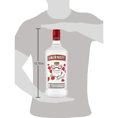 Smirnoff Raspberry Flavored Vodka - 1.75L Plastic Bottle