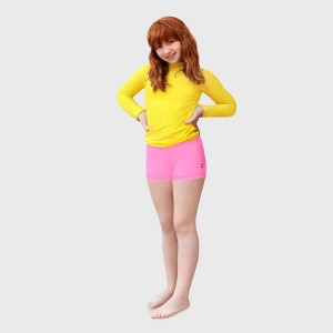 City Threads Girls UPF 50+ Quick-Dry Swim Boy Shorts - USA-Made - 1 of 4