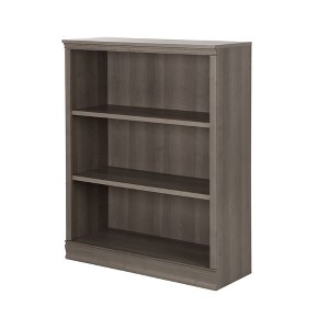 45" Morgan 3 Shelf Bookcase Gray Maple - South Shore - 1 of 4
