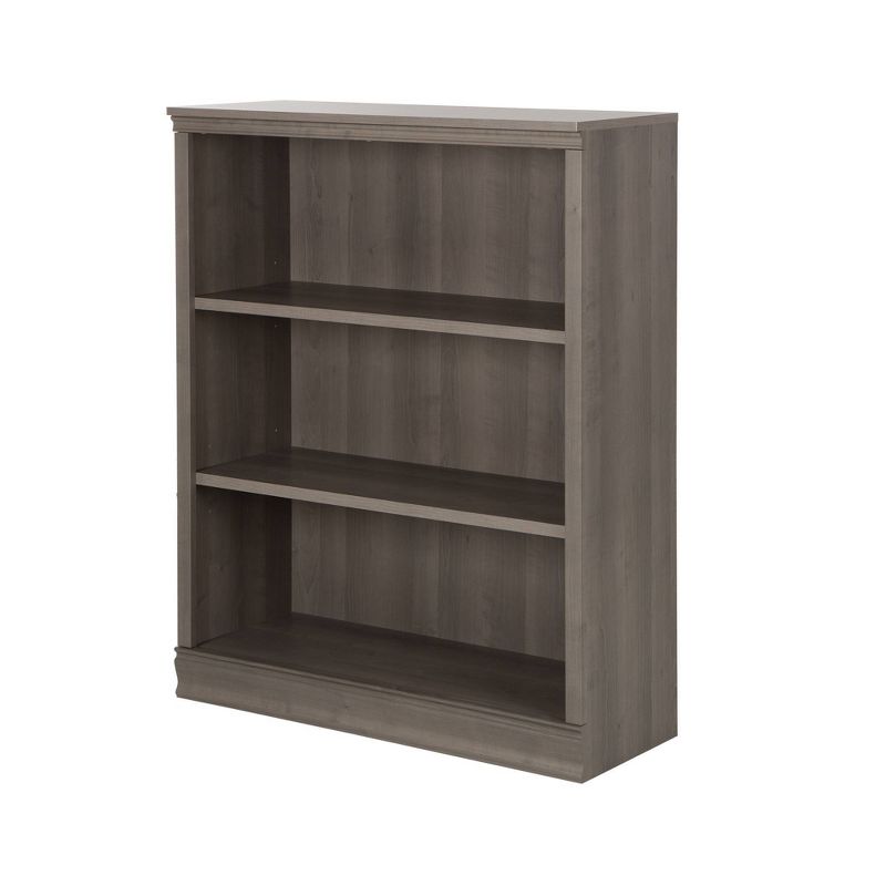 45&#34; Morgan 3 Shelf Bookcase Gray Maple - South Shore, 1 of 10