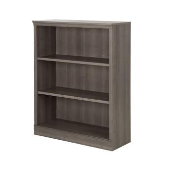 45" Morgan 3 Shelf Bookcase Gray Maple - South Shore