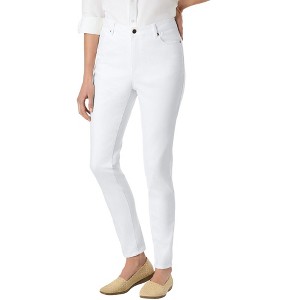 Woman Within Women's Plus Size Comfort Curve Straight-Leg Denim Jean - 1 of 4