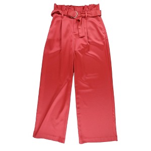 bar III Womens Paperbag-Waist Casual Wide Leg Pants - 1 of 2
