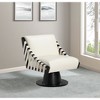 Meridian Furniture,Millwin Vegan Leather Swivel Accent Chair - 2 of 4