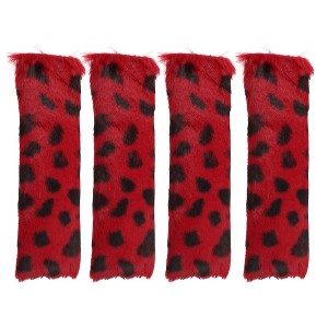 Unique Bargains Plush Car Seat Belt Protector Shoulder Strap Seatbelt Pads Covers 9.84"x5.12" 4 Pcs - 1 of 4