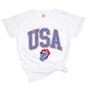 Simply Sage Market USA Patriotic Lips Garment Dyed Tee - 2 of 4