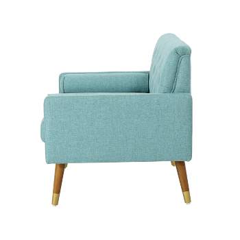 Swainson Traditional Tweed : Teal Christopher Armchair - Home Target Knight