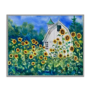 Stupell Industries Tall Sunflowers & Country Barn Framed Giclee Art - 1 of 4