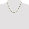 Black Bow Jewelry 2.75mm 14k Yellow Gold Solid Flat Figaro Chain Necklace - 2 of 4