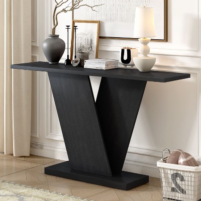 NicBex Stylish Console Table with Unique-Shaped Base,Entryway Table with Simple Silhouette,Foyer Tables for Entryway,Hallway,Living Room