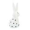 Sagebrook Home 7" Kissing Bunnies Sculpture - Contemporary Porcelain White and Black Bunny Statue for Home or Office Decor - Romantic Gift Idea - 4 of 4